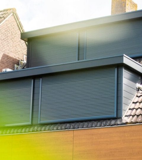 Rolluik motor Verticale Zonwering op dakkapel